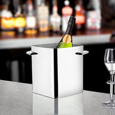 FnS Premium Stainless Steel Champagne Cooler Bucket, Silver